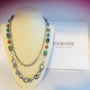 Coeur de Leon Geo-CUBE Precious Chunky Multi-Wear Necklace